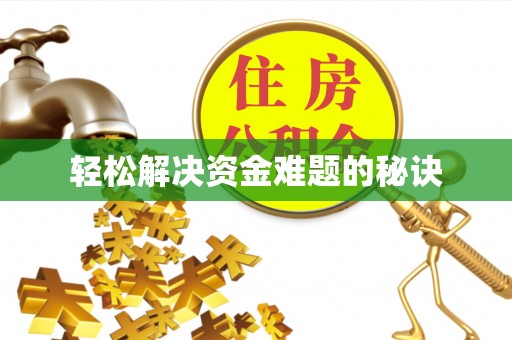 文登轻松解决资金难题的秘诀