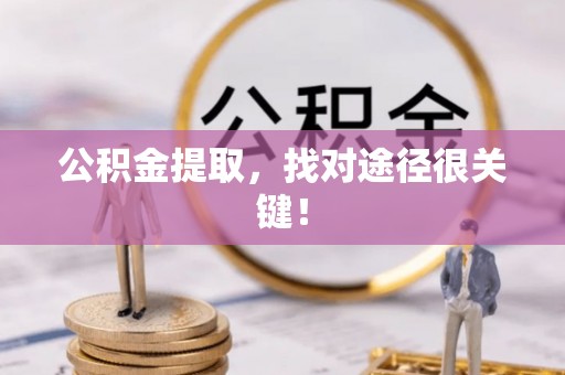 文登公积金提取，找对途径很关键！
